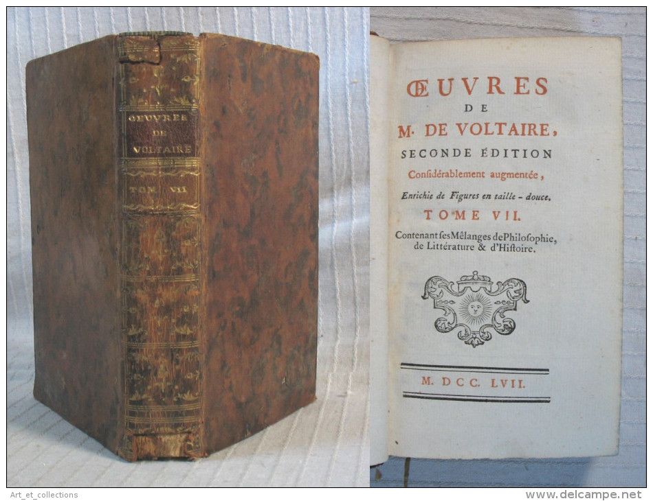 Œuvres De M. De Voltaire / 2è édition De 1757 / Tome VII - 1701-1800