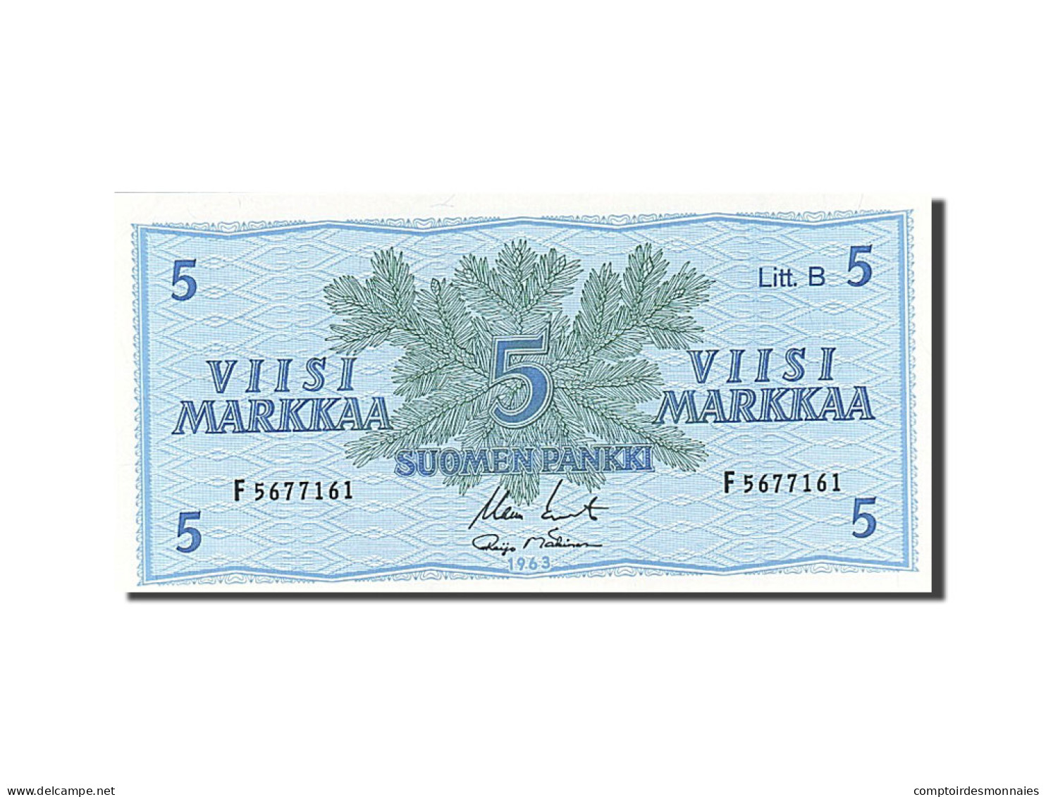 Billet, Finlande, 5 Markkaa, 1963, NEUF - Finlandia