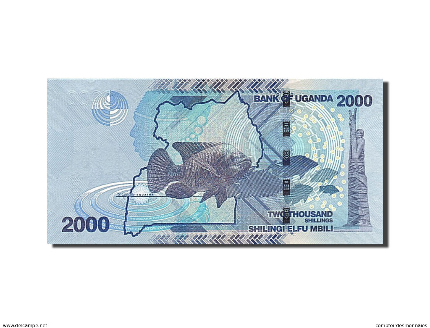 Billet, Uganda, 2000 Shillings, 2010, NEUF - Ouganda