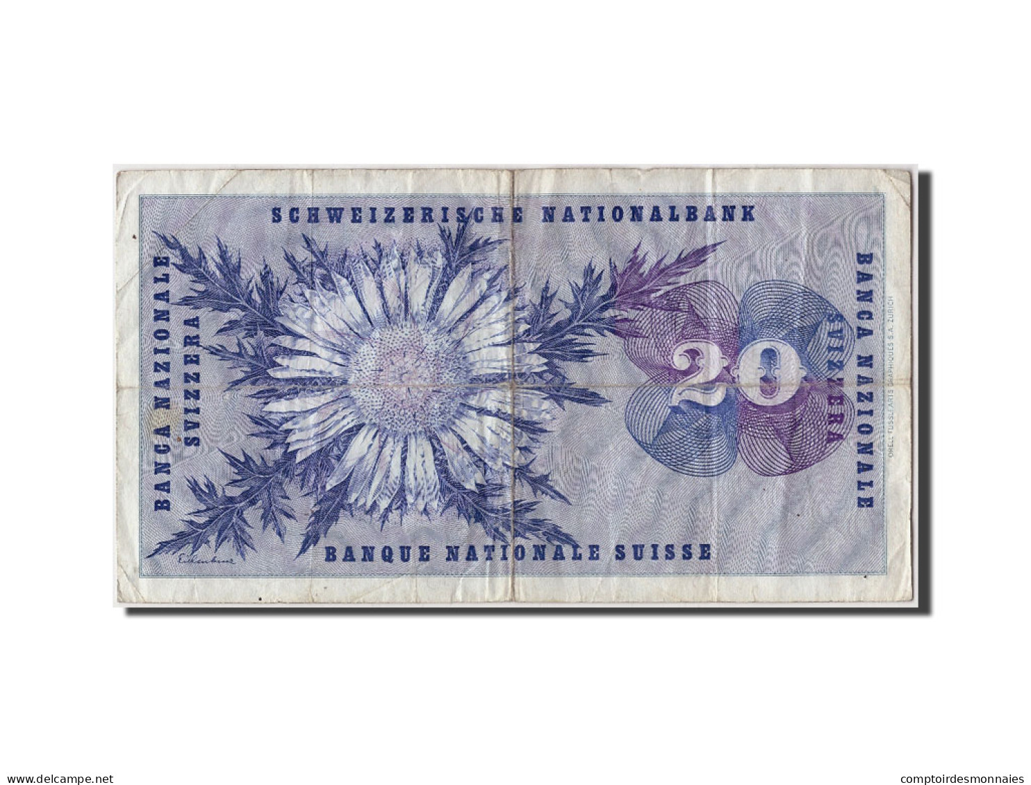 Billet, Suisse, 20 Franken, 1973, 1973-03-07, KM:46u, TB - Schweiz