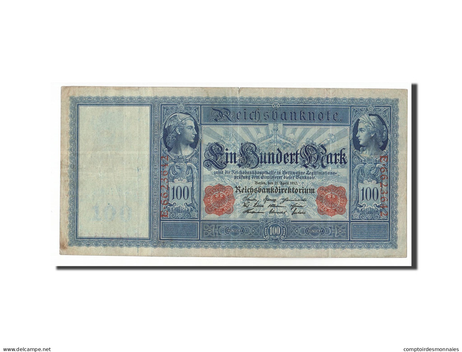 Billet, Allemagne, 100 Mark, 1910, 1910-04-21, KM:42, TTB - 100 Mark