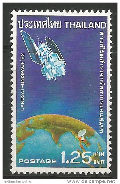 Thailand Mint MNH  Stamp,1982 - Satellite Of Communication " Landsat " ( Mi 1016 - YT 995 ), Space - Thaïlande