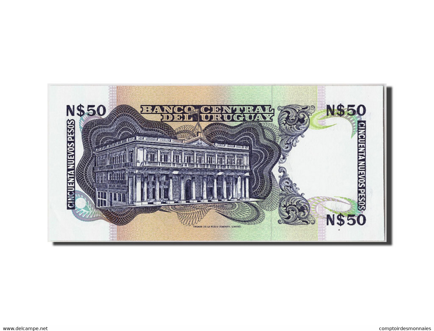 Billet, Uruguay, 50 Nuevos Pesos, Undated (1989), Undated, KM:61a, NEUF - Uruguay