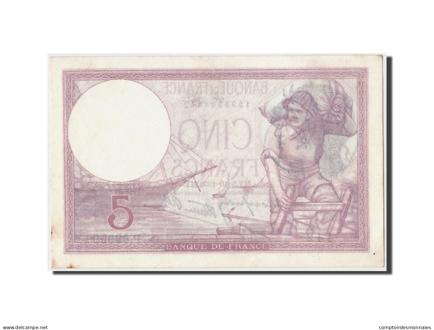 Billet, France, 5 Francs, 5 F 1917-1940 ''Violet'', 1939, 1939-10-05, SPL - 5 F 1917-1940 ''Violet''