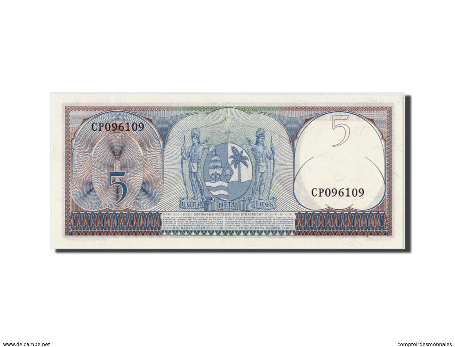 Billet, Suriname, 5 Gulden, 1963, 1963-09-01, KM:120b, SPL - Surinam