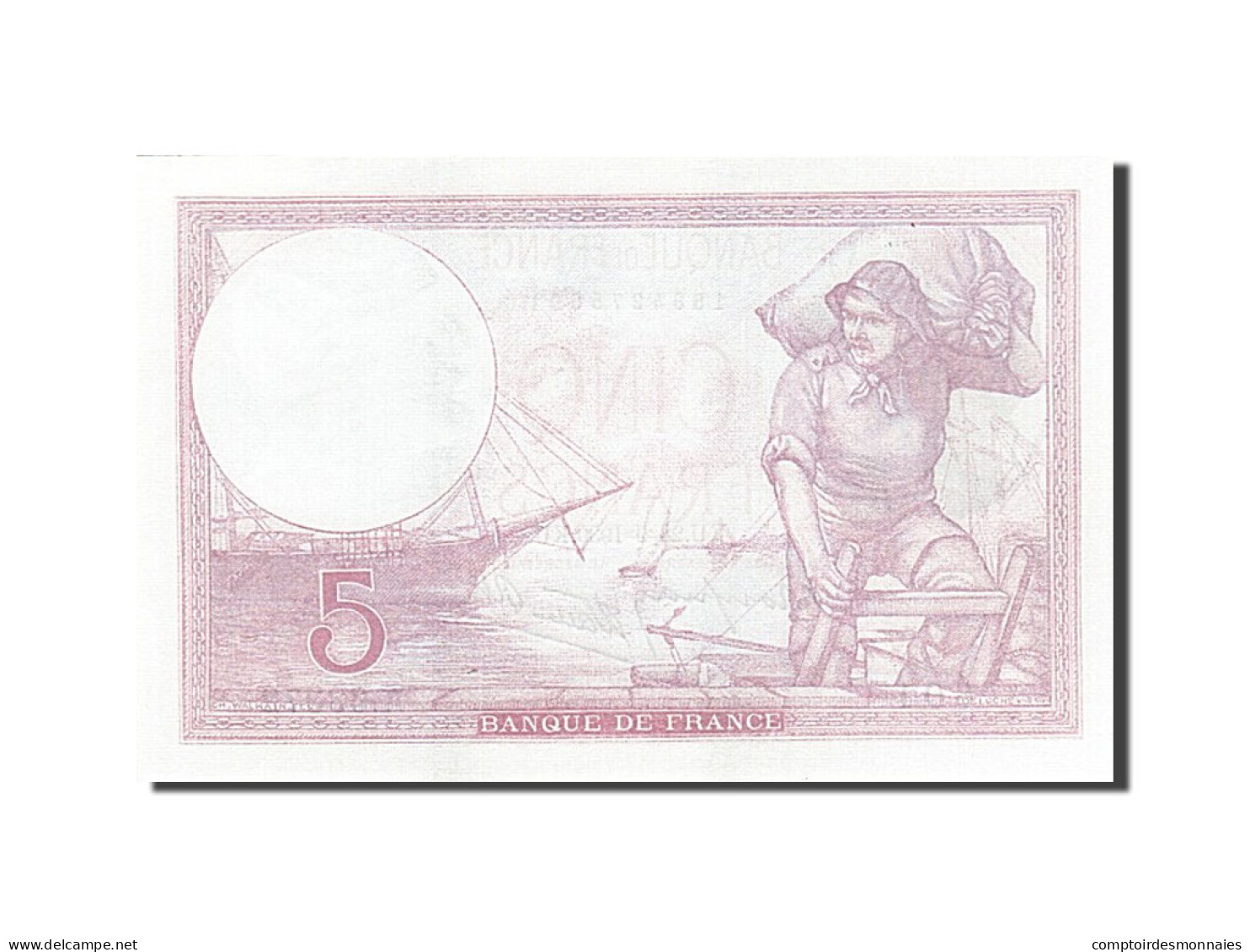 Billet, France, 5 Francs, 1937-1939, 1939-09-28, SPL, Fayette:4.10, KM:83 - 5 F 1917-1940 ''Violet''