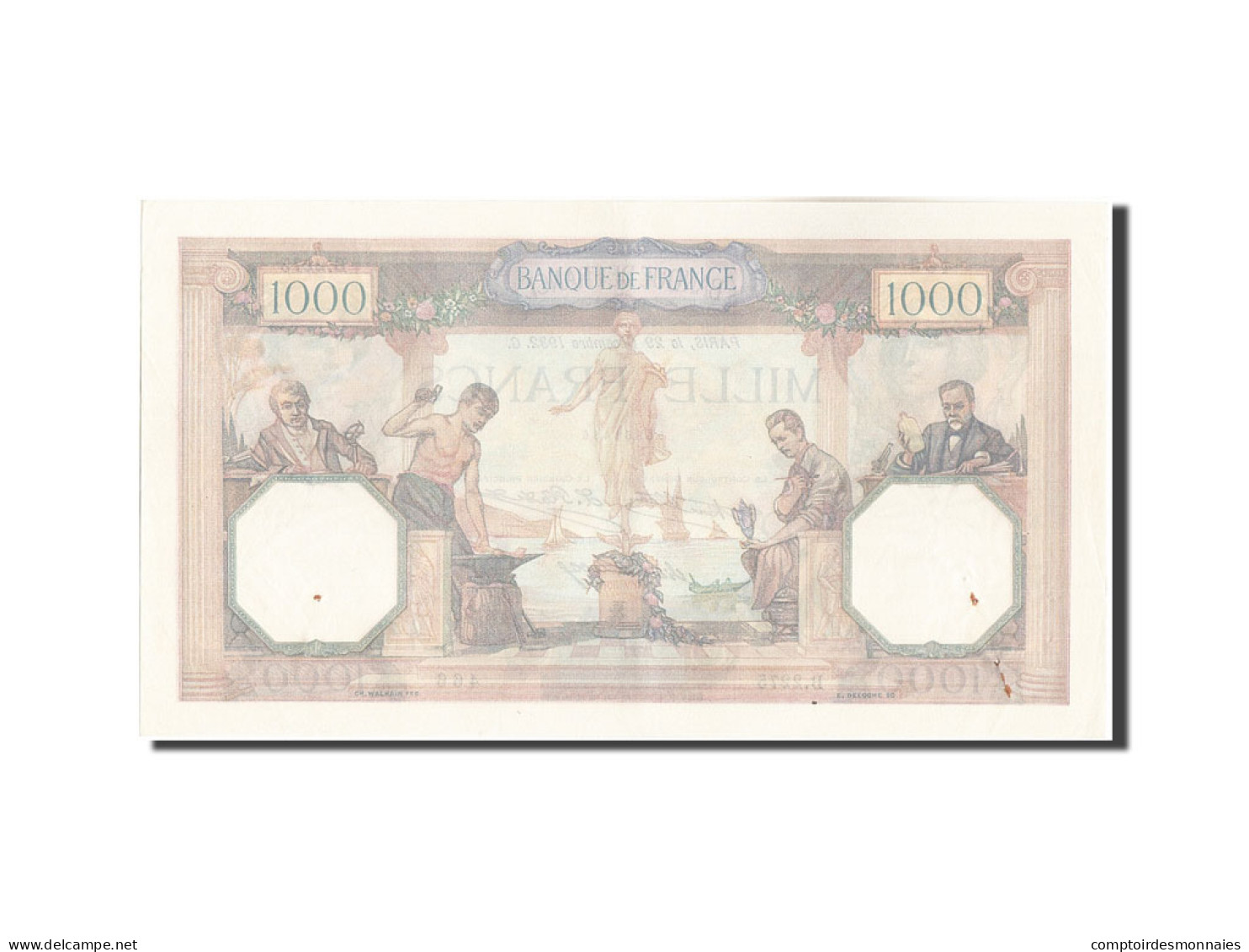 Billet, France, 1000 Francs, 1 000 F 1927-1940 ''Cérès Et Mercure'', 1932 - 1 000 F 1927-1940 ''Cérès Et Mercure''