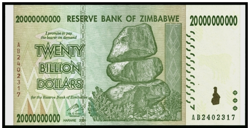 Zimbabwe 20 Billion Dollars 2008 P 86 UNC  ( Zimbabue  ) - Zimbabwe