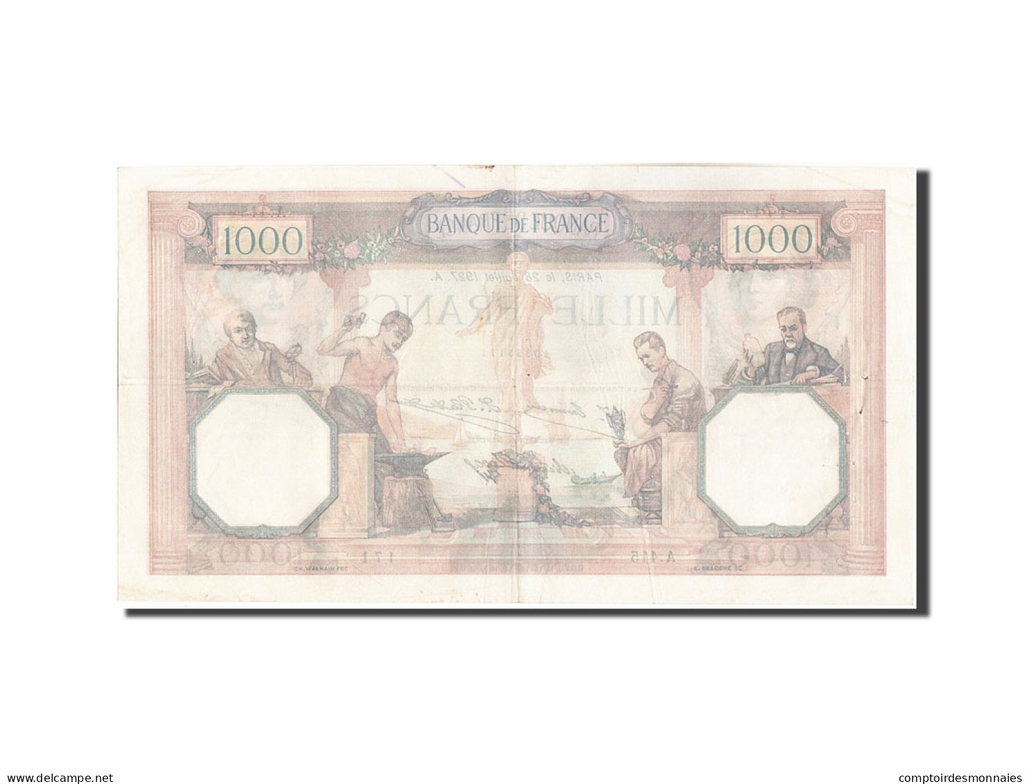 Billet, France, 1000 Francs, 1 000 F 1927-1940 ''Cérès Et Mercure'', 1927 - 1 000 F 1927-1940 ''Cérès Et Mercure''