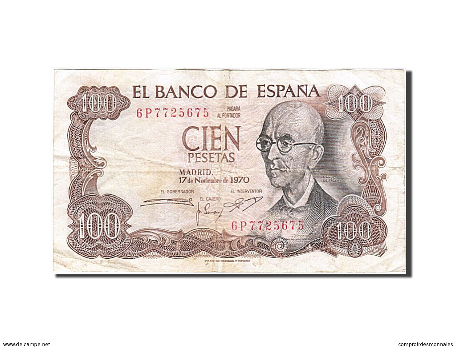 Billet, Espagne, 100 Pesetas, 1970-1971, 1970-11-17, KM:152a, TB - [ 4] 1975-… : Juan Carlos I
