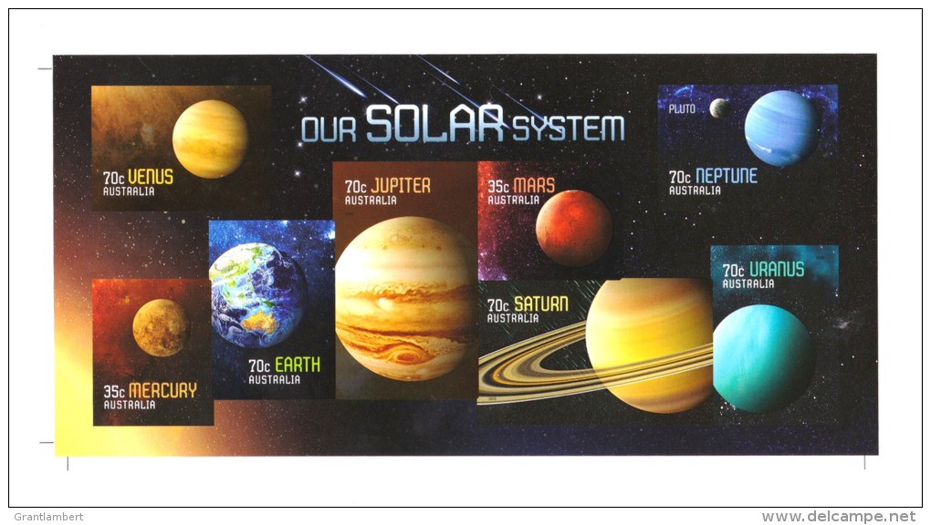 Australia 2015 Our Solar System Imperforate Minisheet MNH - Nuevos