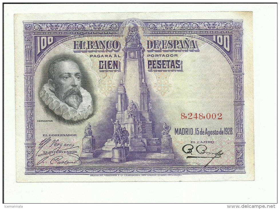 100 PESETAS 1928 - 100 Pesetas