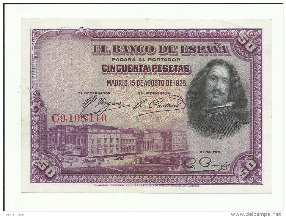 50 PESETAS 1928 - 50 Pesetas