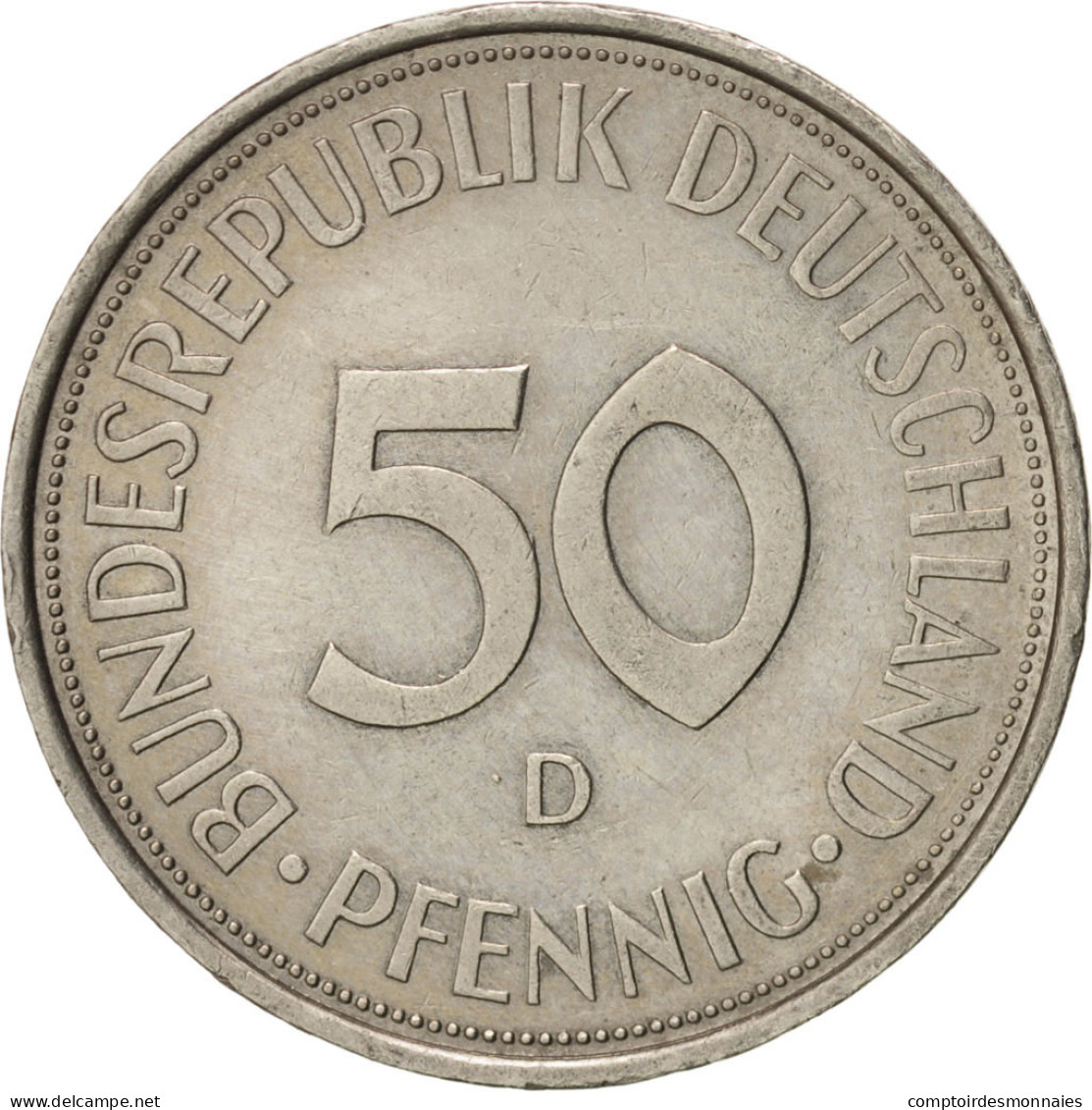 Monnaie, République Fédérale Allemande, 50 Pfennig, 1972, Munich, SUP - 50 Pfennig