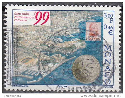 Monaco 1999 Yvert 2218 O Cote (2015) 0.65 Euro Bourse Du Jubilé Cachet Rond - Gebruikt