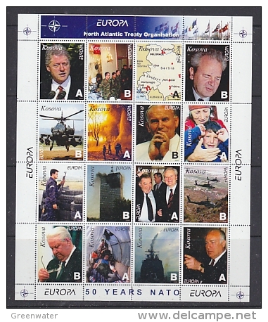 Kosovo / Kosova NATO/OTAN 2 Sheetlets Of Each 16v ** Mnh (F4689A) PRIVATE ISSUE - OTAN