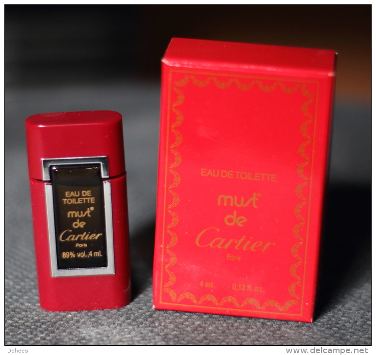 Cartier Must Rouge - Miniatures Femmes (avec Boite)