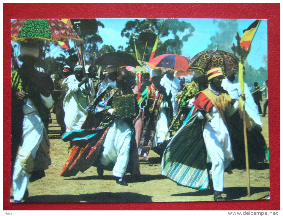 ETHIOPIE - THE CEREMONY OF TIMKET - + CACHET ET TP...1967 - - Ethiopie