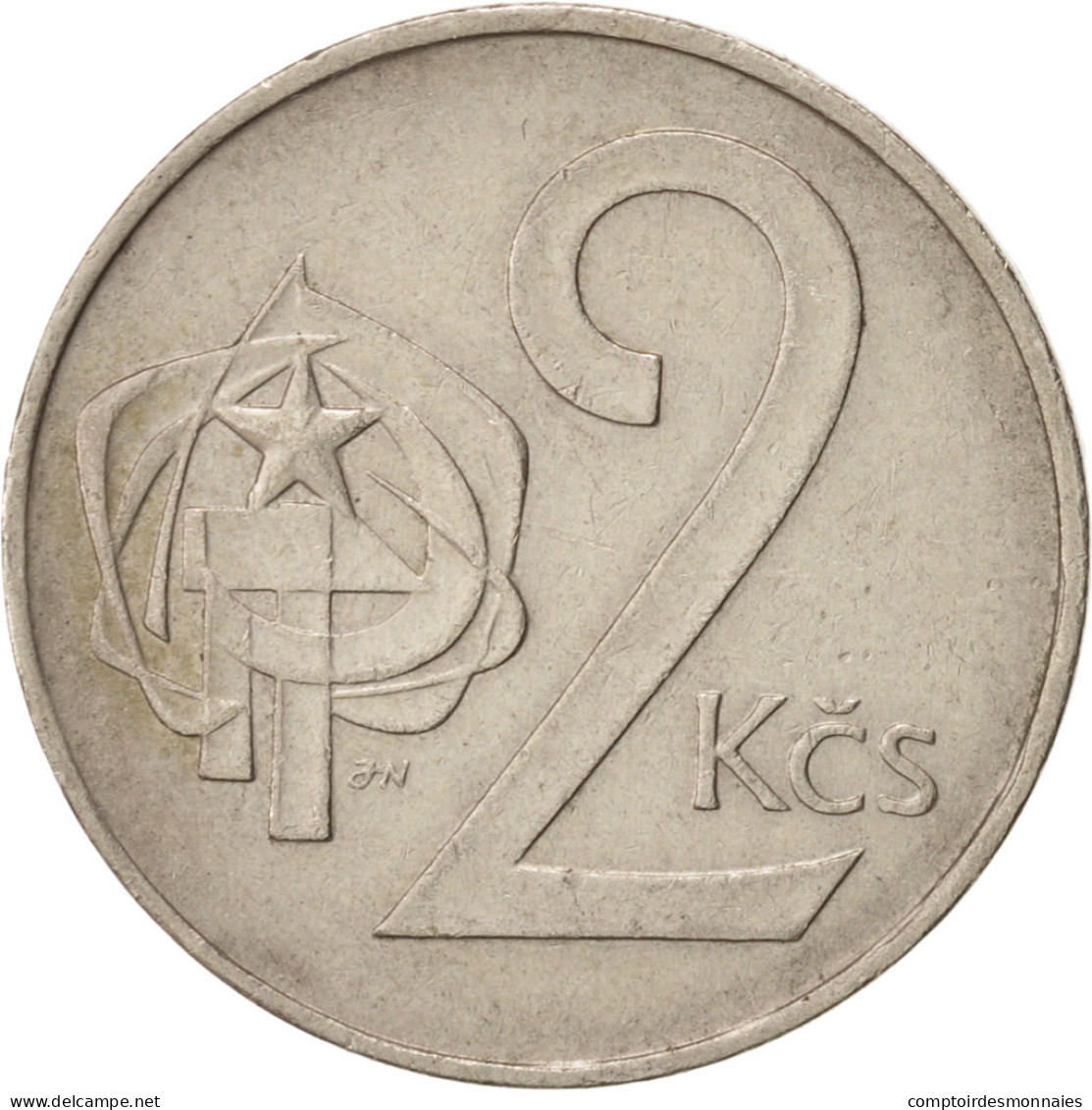 Monnaie, Tchécoslovaquie, 2 Koruny, 1986, TTB, Copper-nickel, KM:75 - Tchéquie