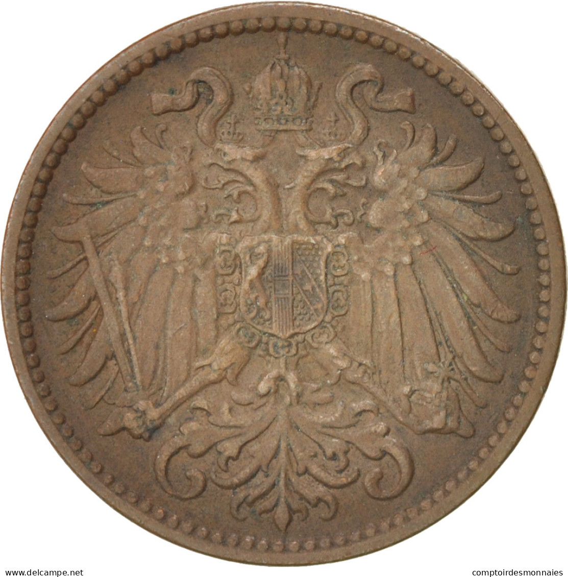 Monnaie, Autriche, Franz Joseph I, 2 Heller, 1911, TTB, Bronze, KM:2801 - Autriche