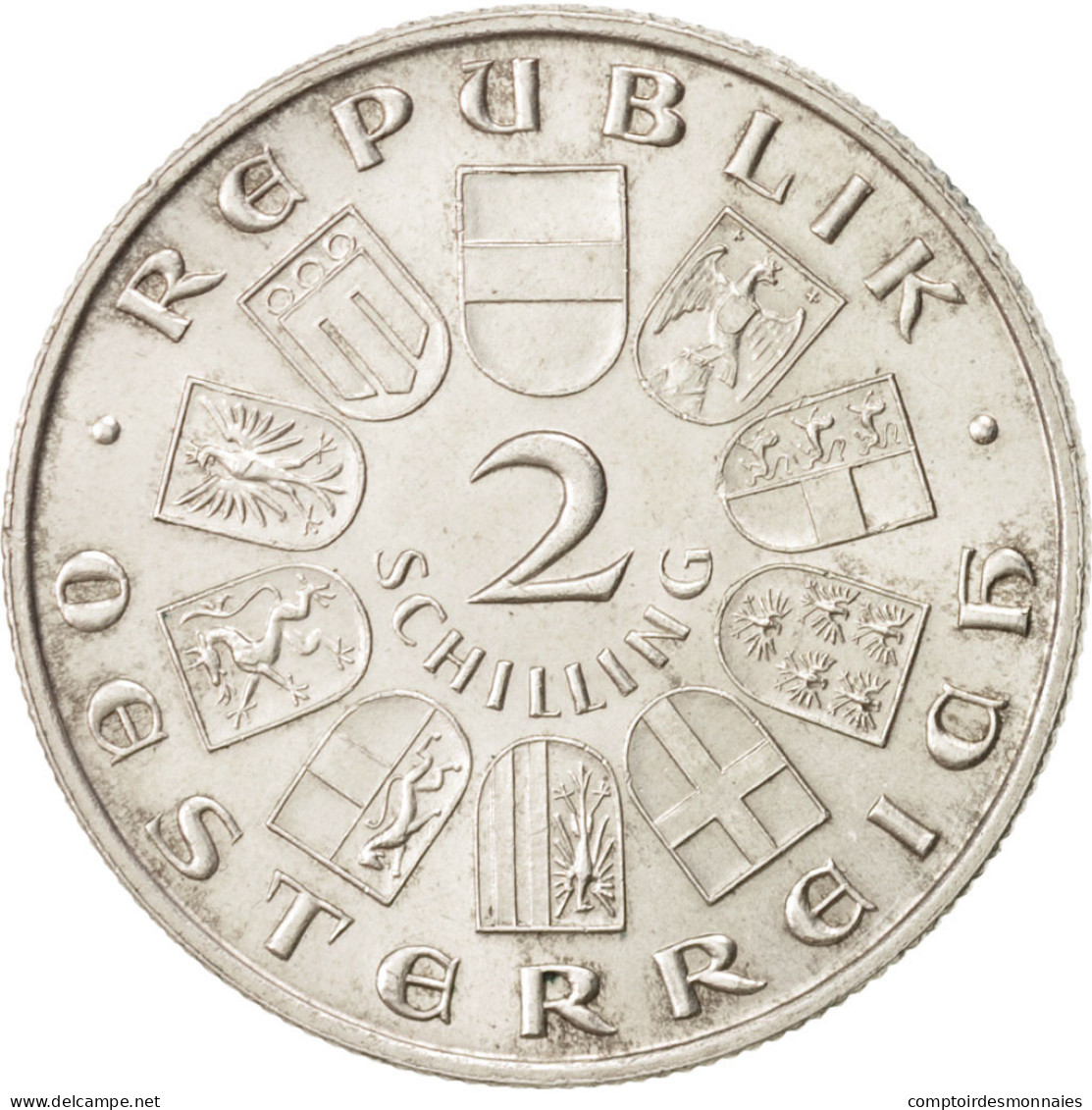 Monnaie, Autriche, 2 Schilling, 1932, SPL, Argent, KM:2848 - Autriche