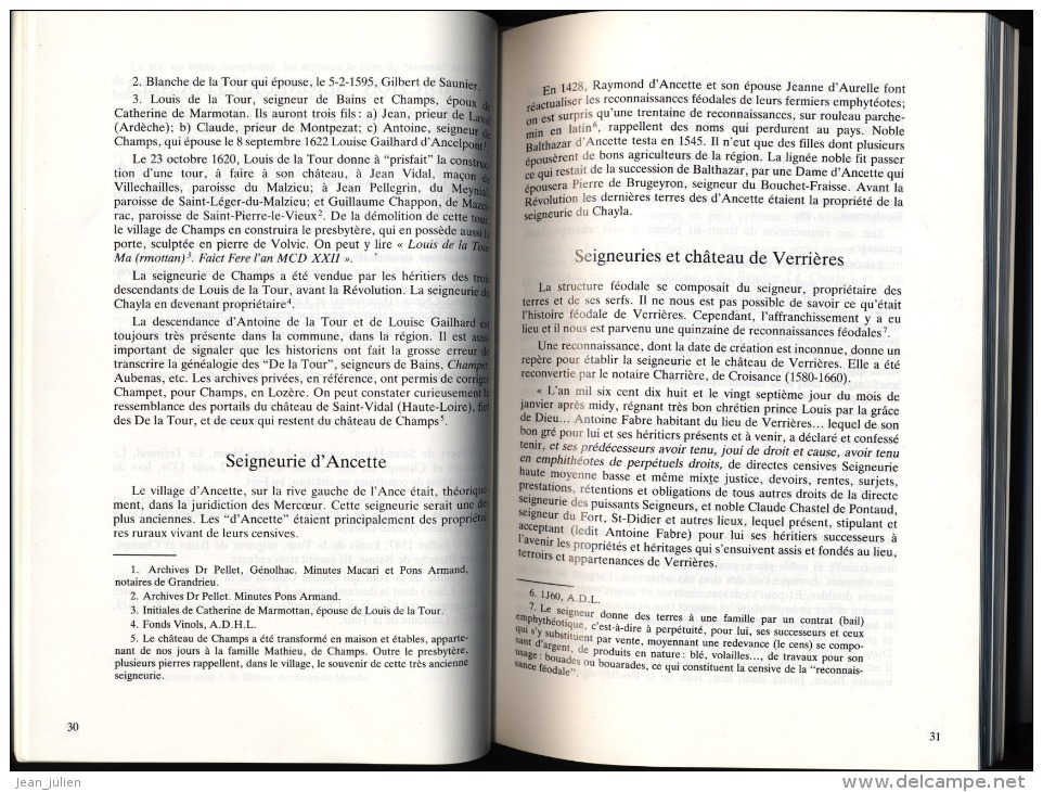 48 - SAINT SYMPHORIEN -  " Les Cousins De Verrieres ... " -  Famille PRIVAT GAILLARD  -Généalogie - Histoire - Trés Rare - Non Classés