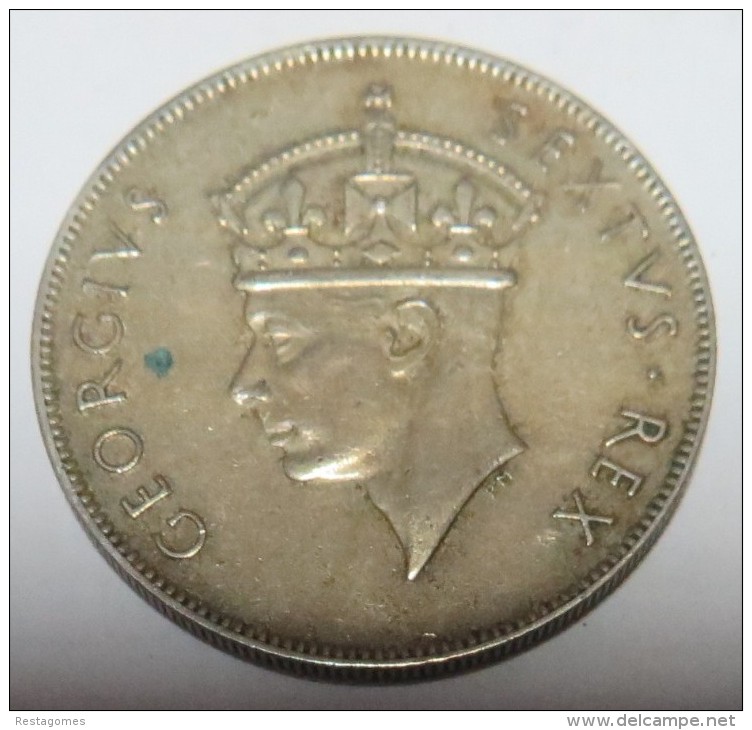 East Africa - 1 Shilling 1949 -- 2 Scans - Colonia Britannica