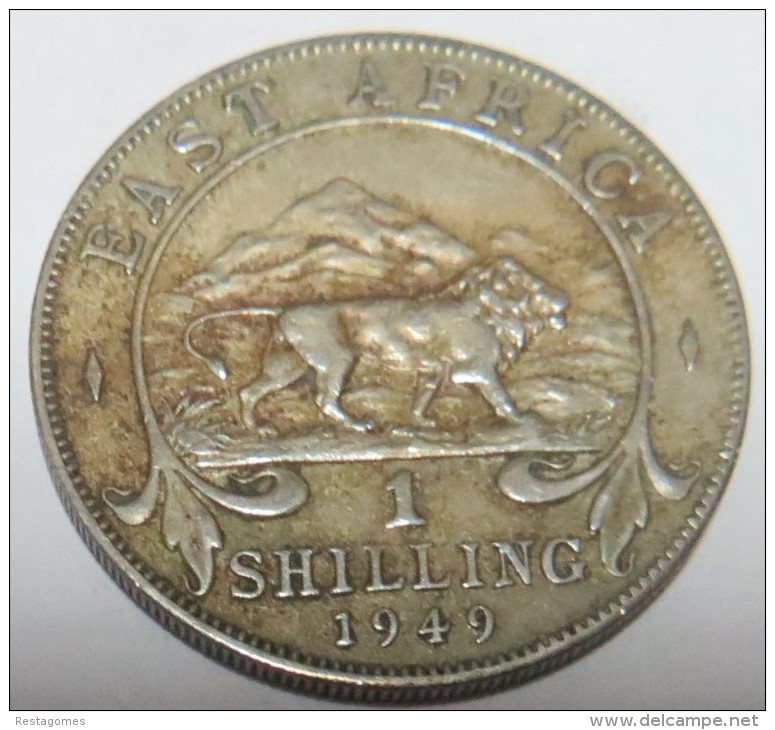 East Africa - 1 Shilling 1949 -- 2 Scans - Colonia Britannica