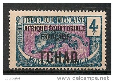 Timbres - France (ex-colonies Et Protectorats) - Tchad - 1922-1936 - 4 C. - Neuf Avec Trace De Charnière - - Unused Stamps