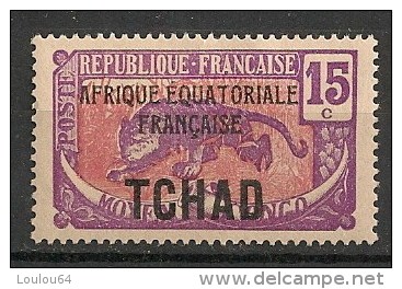 Timbres - France (ex-colonies Et Protectorats) - Tchad - 1922-1936 - 15 C. - Neuf Avec Trace De Charnière - - Neufs