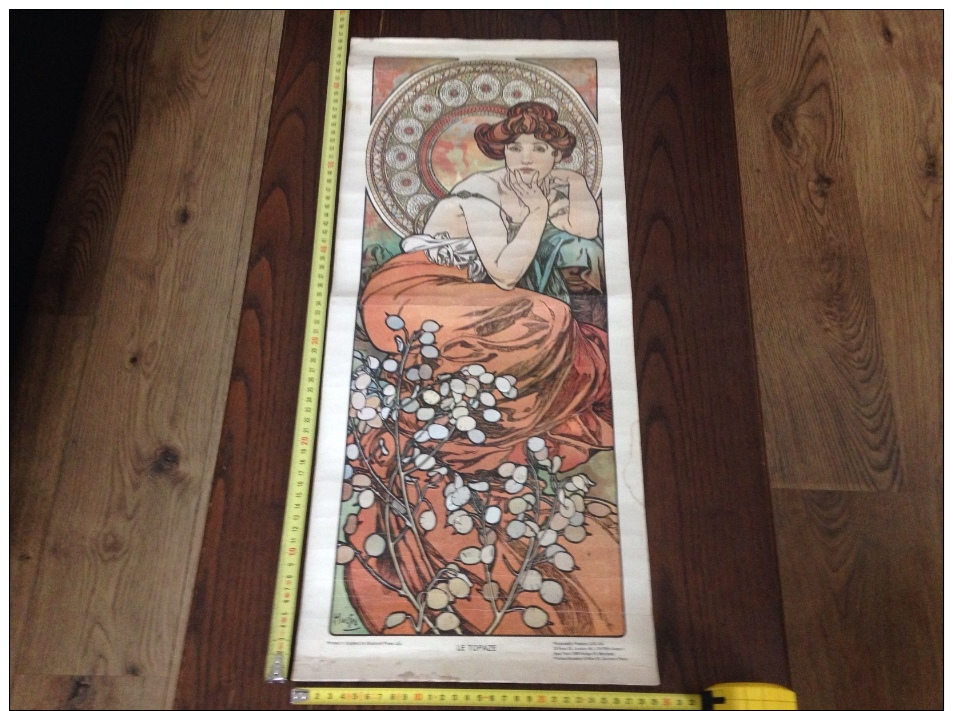 Rare Affiche Mucha Le Topaze - Posters