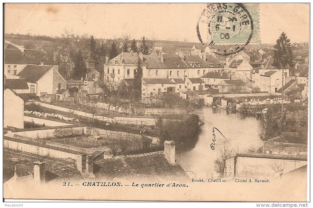 58 NIEVRE  :     CHATILLON-en - BAZOIS     Le Quartier D'Aron       Réf 199 - Chatillon En Bazois