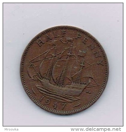 1947 George VI Halfpenny - UK - Sonstige – Europa