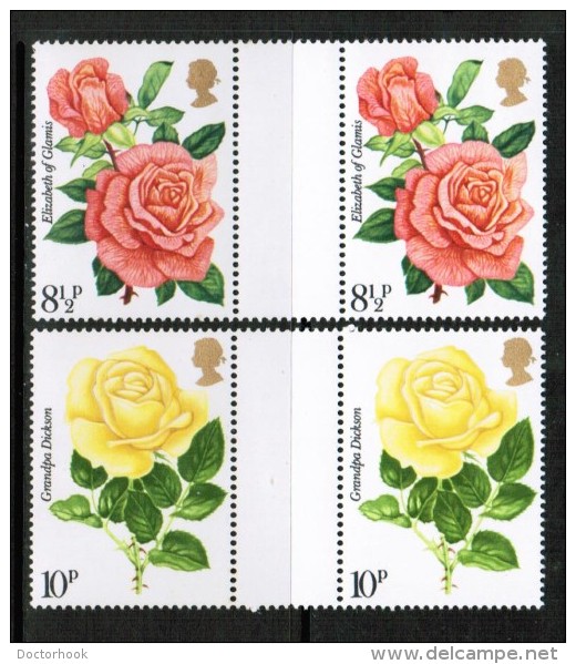 GREAT BRITAIN   Scott  # 786-9**  VF MINT NH GUTTER PAIRS - Unused Stamps