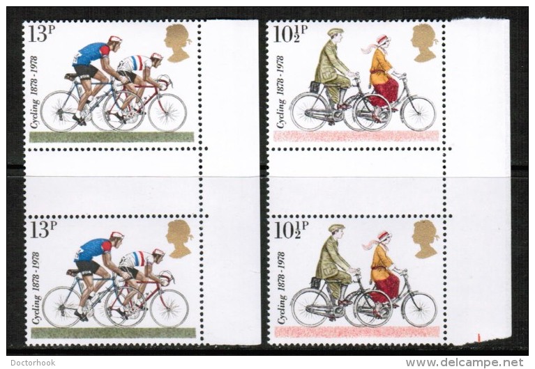 GREAT BRITAIN   Scott  # 843-6**  VF MINT NH GUTTER PAIRS - Unused Stamps