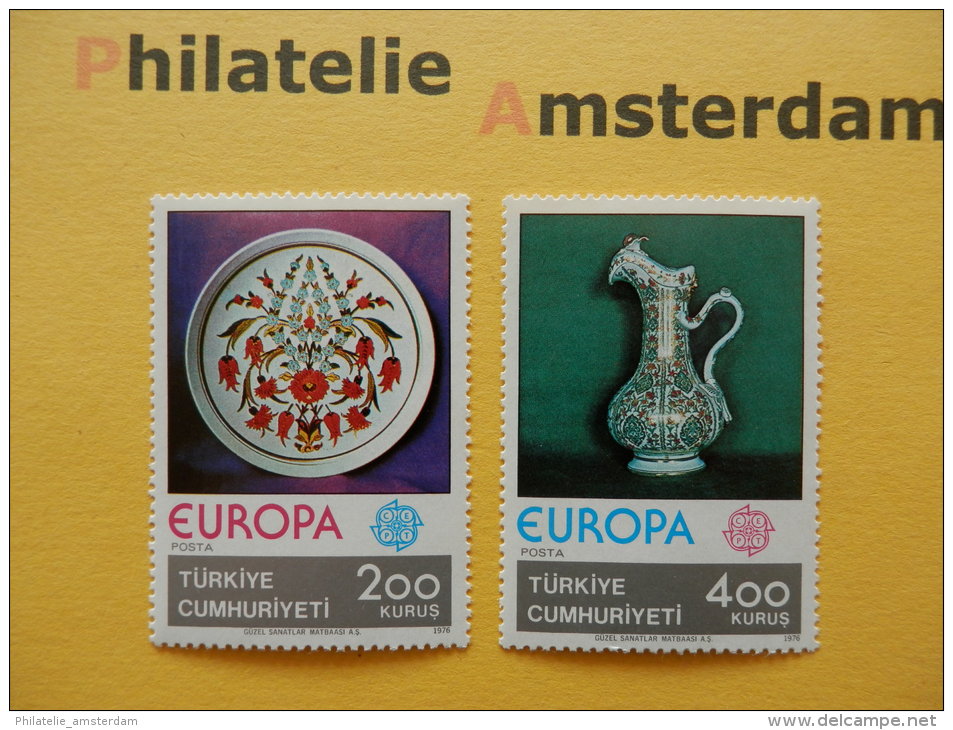 Turkey 1976, EUROPA CEPT / ARTS AND CRAFTS: Mi 2385-86, ** - 1976