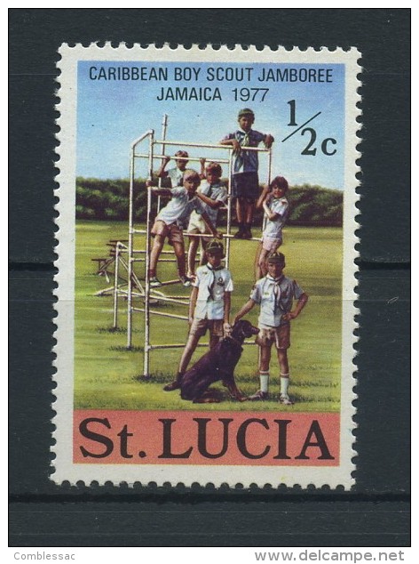 SAINT  LUCIA    1977    Carabbean  Boy Scout  Jamboree    1/2c  Scouts     MH - Ste Lucie (...-1978)