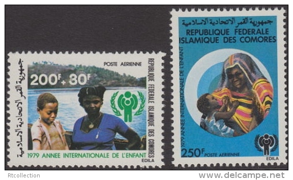 Comoro Islands 1979 International Year Of Child IYC Mother Children Organizations Stamps MNH SC C108 CB1 Michel 566-567 - Other & Unclassified