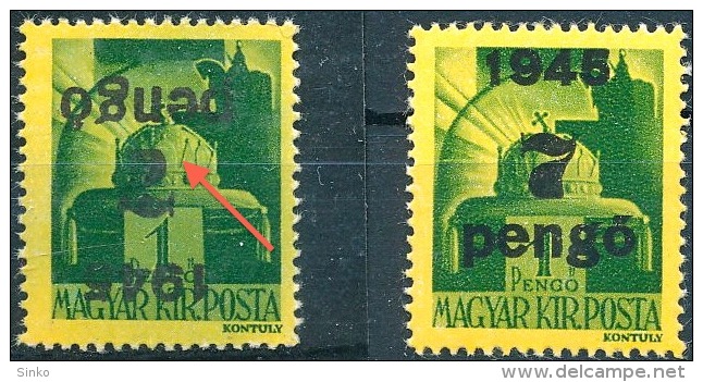 1945. Provisional Stamps (IV.) :) - Abarten Und Kuriositäten