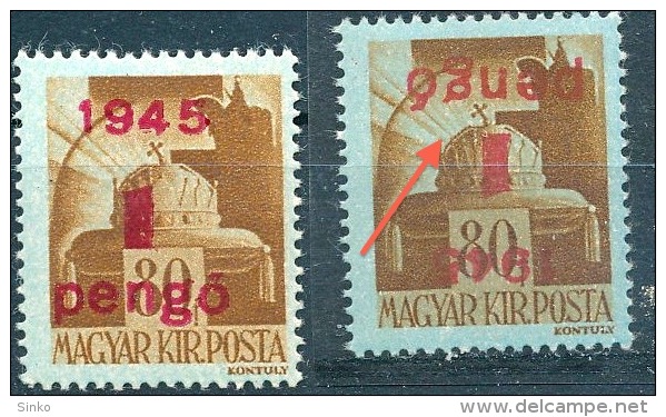 1945. Provisional Stamps (IV.) :) - Variétés Et Curiosités