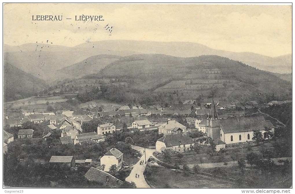 LIEPVRE - LEBERAU  (cpa 68) Vue Générale - Lièpvre