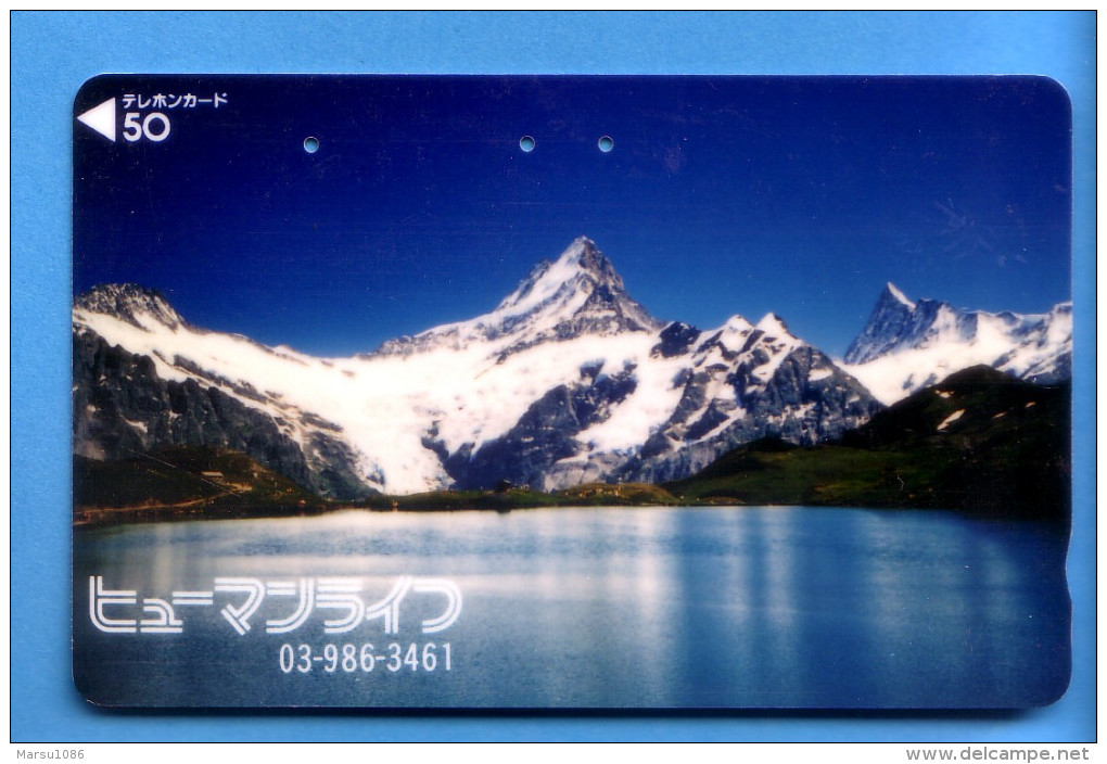 Japan Japon Telefonkarte Télécarte Phonecard - Berg Mountain Swiss Schweiz  Matterhorn - Montagne