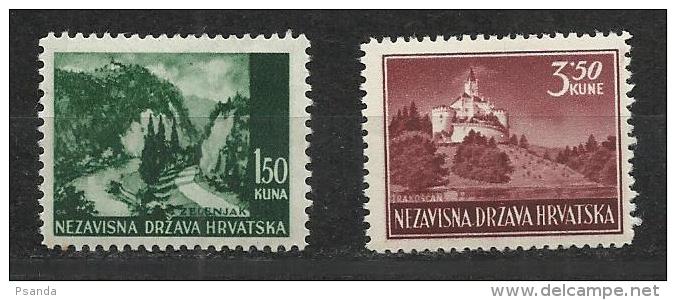 Croatia  1943 Mi# 51,98 MNH** - Croazia