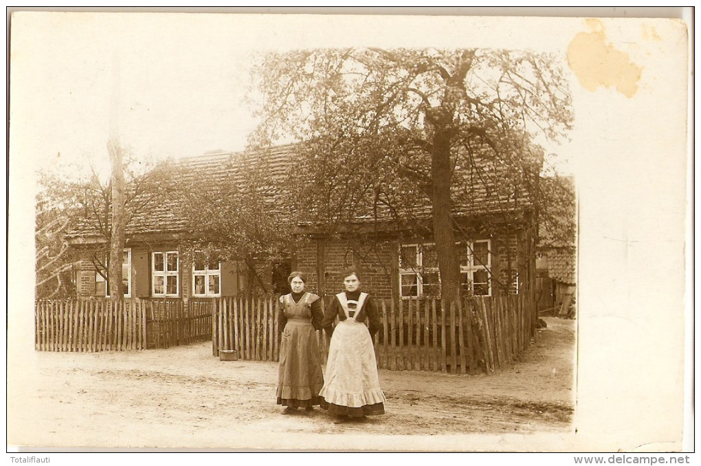 CHEINE Salzwedel Seeben Familie Lemmin ? Oder Ist Es Das Hausmädchen Vor Ihrem Haus Fotokarte 13.2.1913 Rar - Salzwedel