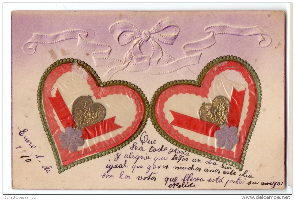 St Valentine's Day Harts Love Vintage Original Ca1900 Postcard Cpa Ak (W4_1800) - Dia De Los Amorados