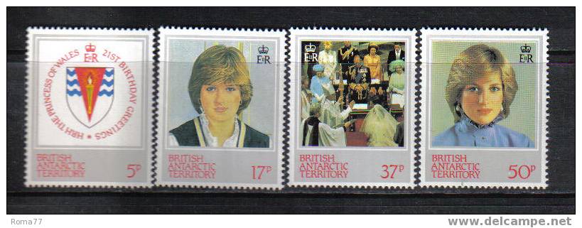 949 - BRITISH ANTARTIC TERRITORY, 1982 : 21st Birthday Of Lady Diana  *** - Nuovi