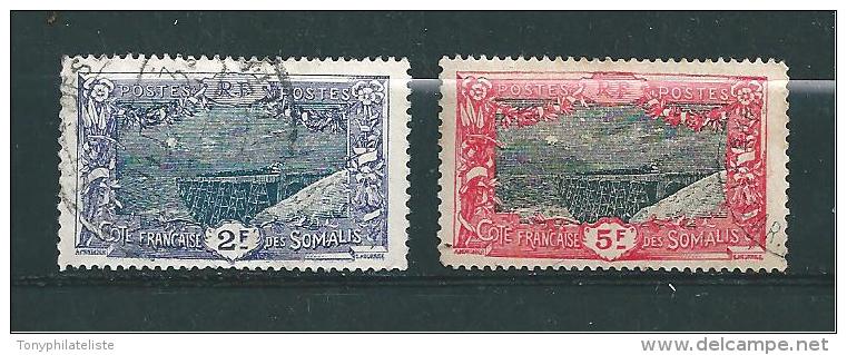 Timbres Des Cote De Somalis  De 1915/16  N°98/99  Oblitéré - Oblitérés