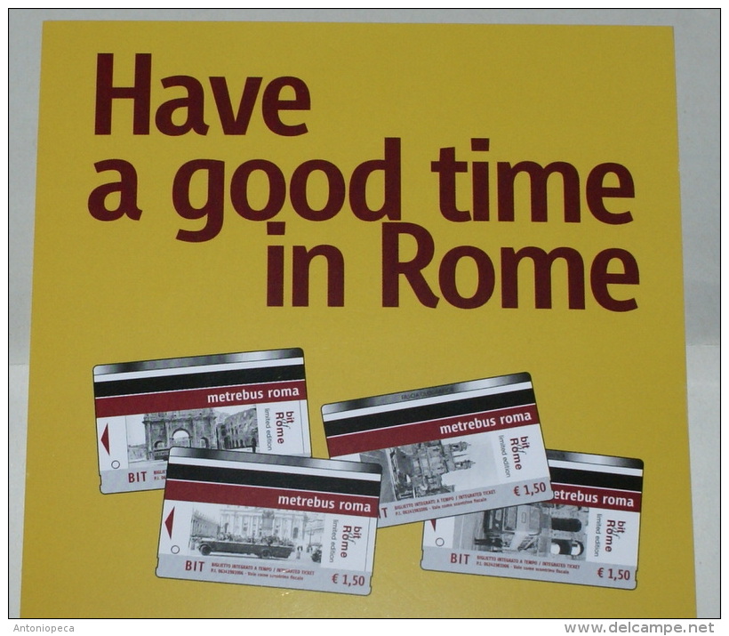 ITALIA 2015 - SPECIAL EDITION METRO BUS IN ROME "HAVE A GOOD TIME IN ROME" - Europa