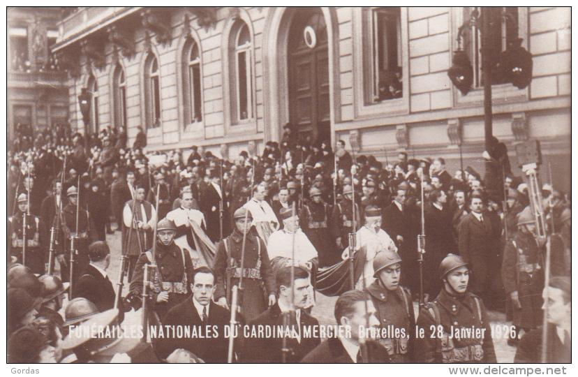 Belgium - Bruxelles - 1926 - Funerailles Nationales Du Cardinal Mercier - Funérailles