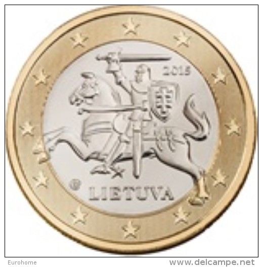 Litauen 2015    1 Euro   !!  Unc Uit De Rol - UNC Du Rouleaux  !! - Lithuania